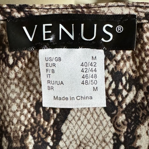 Tie-Front Python Jumpsuit - Picture 5 of 6